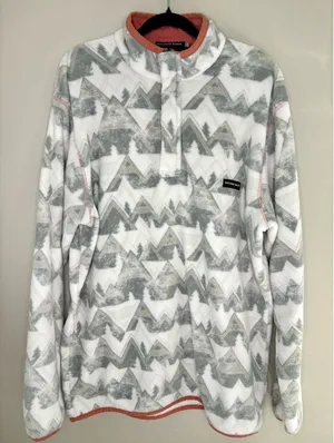 Southern Marsh Sherpa Pullover Mountain Print Fleece Medium thumbnail 1