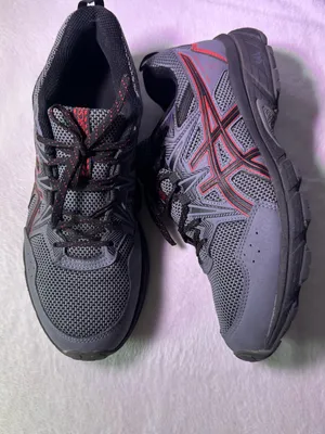 ASICS Gray and Red Men's Running Sneakers thumbnail 6