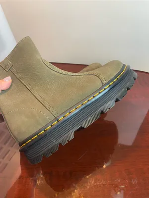 Dr. Martens Zebzag Rigger Slip-On Nubuck Platform Boots in DMS Olive US 9/ EU 41 thumbnail 14