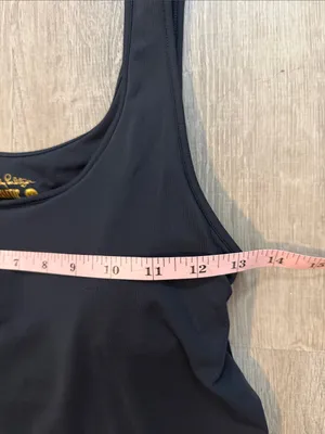 Lilly Pulitzer XS‎ Sunray Luxletic Scoop Neck Casual Workout Bra Tank Top Black thumbnail 5