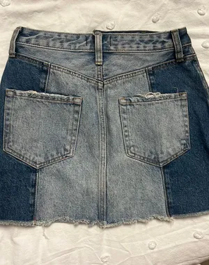Abercrombie Denim 2 tone skirt thumbnail 2
