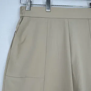LOFT Outlet XL Beige Pull On Wide Leg Pants Stretch Elastic Waist Pockets Casual thumbnail 4