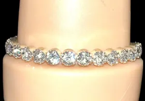 Cute silver rhinestone bracelet! Silver thumbnail 3