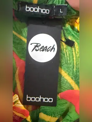 Boohoo Beach Green Tropical Cutout Maxi Dress with Pink & Orange Floral Print thumbnail 6