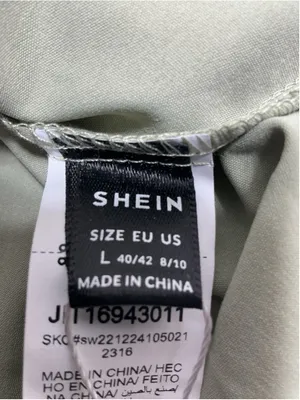 Womans NWT Shein Sun Dress Midi Large Green thumbnail 4