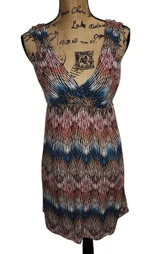 Sleeveless‎ Dress Chevron Print V-Neck Casual Summer Dress Size Unknown thumbnail 1