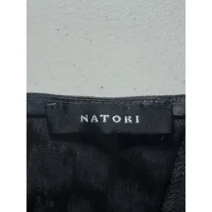 Natori Decadence Slip Dress Black Animal Jacquard Satin XL $170 Retail thumbnail 5