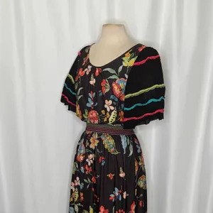 NWT!! Anthropologie ALDOMARTINS Catalonia Floral Paisley Maxi Dress Medium‎ thumbnail 6