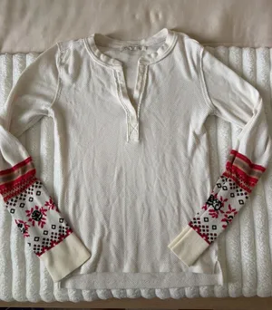 Free People | WE THE FREE Cream Thermal Henley thumbnail 1