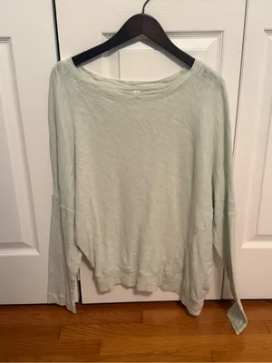 Anthropologie Damiana Mint Boat Neck Long Sleeve thumbnail 2