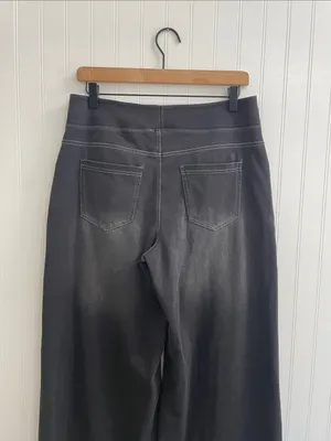 HALARA Flex High Waisted Pockets Baggy Wide Leg Washed Casual Jeans Size L NWT thumbnail 11