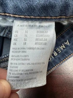 American Eagle 360 Next Level Stretch Jegging Jeans Size 14 thumbnail 8