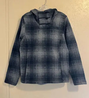 The North Face women’s Crescent Hooded Sweater Pullover sz L thumbnail 1