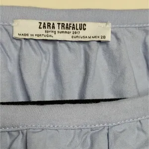 Zara Boxy Mixed Media Top - Size M - EUC thumbnail 4