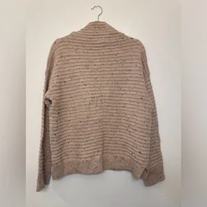 Madewell Women’s Belmont Mock Neck In Donegal Blush Sweater Size L‎ thumbnail 3
