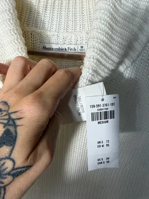 NEW Abercrombie & Fitch Cowl Neck Sleeveless Sweater Dress Size Medium thumbnail 5