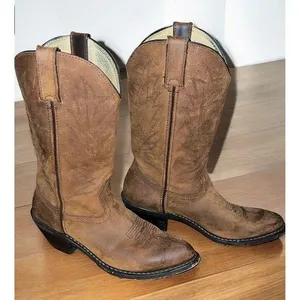 Durango Classic Womens Tan Full Grain Leather Western Boots 7 M RD4112 thumbnail 1
