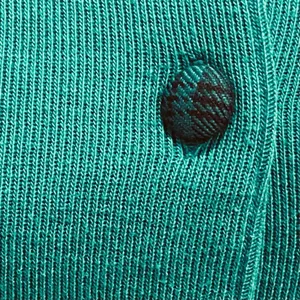 Vintage 90s Alfred Dunner green Cardigan Plaid Bow L thumbnail 6
