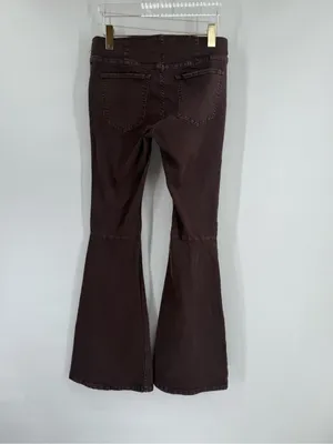 FREE PEOPLE Penny‎ Pull On Flare In Chocolate size 28 thumbnail 4