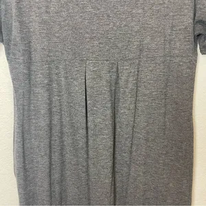 Amazon HUSK ARY Easy Charcoal Gray V-Neck Maxi Dress w/Pockets Size L thumbnail 9