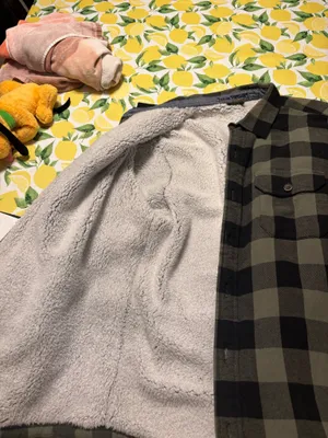 Sherpa winter coat flannel Green Size XL thumbnail 2