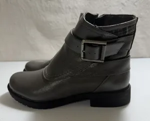 EUC LifeStride Women's‎ Marvel Grey Zipper Buckle Ankle Boots Size 5.5 M thumbnail 1