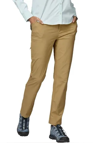 Patagonia Women's Size 2 Tan Skyline Traveler Pants thumbnail 1
