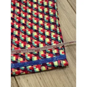 Athleta Multi Vivid Sonar Capri Running Leggings W/ Pockets Geometric Sz XS‎ thumbnail 11