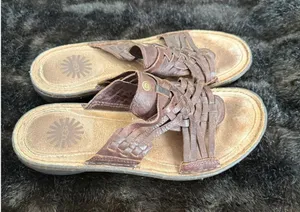 UGG Australia Keala Brown leather sandals , Size 7 shoes braided thumbnail 1