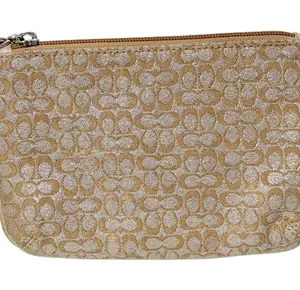 Coach Blitzy Gold Silver Metallic Wristlet Mini Bag thumbnail 1
