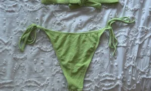 Nordstrom SIZE 6 LIME GREEN BIKINI SET TOP AND BOTTOM thumbnail 4