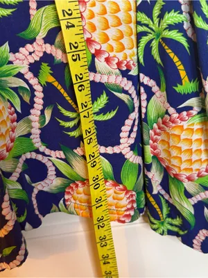 Mango Moon Tropical Pineapple Sun Dress Size Large thumbnail 7