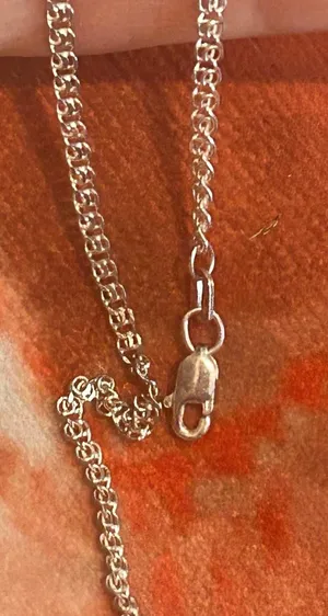 B302 necklace 18 inch 925 sterling silver thumbnail 1
