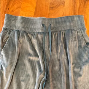 Victoria’s Secret on point velour‎ jogger pant teal ribbed size medium thumbnail 3