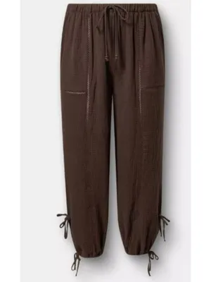 Torrid Java Brown Gauze Pull-On High-Rise Relaxed Jogger 2x tall 2026 thumbnail 11