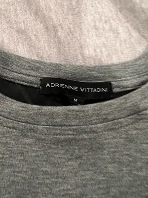 Adrienne Vittadini Womens Gray & Black Colorblock Sweatshirt & Pants Set Size M thumbnail 3