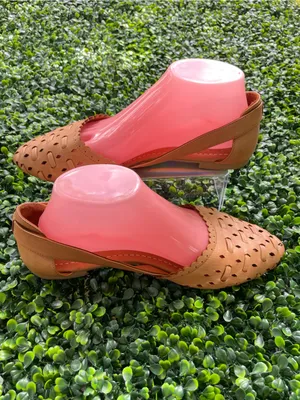 Spring Step Women's Woven Pointed-Toe Flats in Tan thumbnail 2