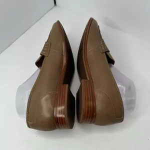 Franco Sarto Women size 9.5 Taupe Leather A Jolette Penny Loafers Flat Classic thumbnail 6