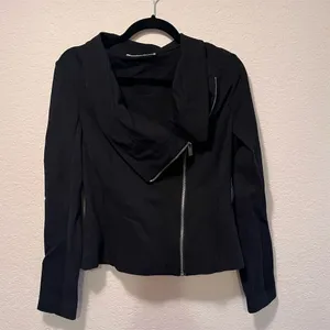*30off3* Women's Black Asymmetrical‎ Zip Jacket Size M Casual thumbnail 2