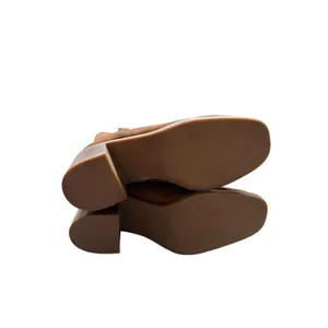 Steve Madden Romney Cognac Suede Western Square Toe Block Heel Boots Size 7.5‎ thumbnail 8