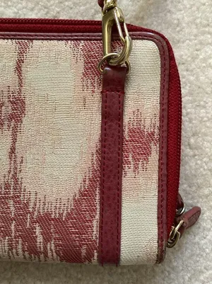 Vivienne Westwood Orb Long Wallet Red Strap Crossbody Bag thumbnail 2