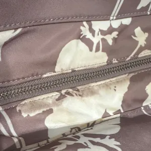Chic Kate Spade Neutral Floral Nylon Leather Hobo Bag Shoulder Purse Trendy thumbnail 13