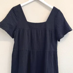 Rails Valentina Black Gauze Tiered Mini Dress Womens XS Tiered Cotton Summer‎ thumbnail 5