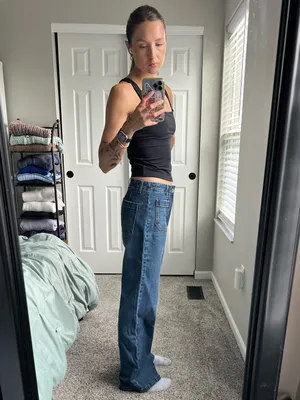 Sanctuary Dark Blue Wide-Leg Jeans thumbnail 3