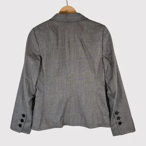 Akris Punto Women Blazer Gray Two Button Plaid Suit Jacket Notched Office Size 6 thumbnail 2