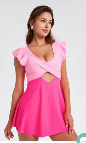 Eomenie Bathing Suit for Women Swim Dress Pin... thumbnail 6