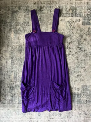 Purple Dress with Buttons thumbnail 3