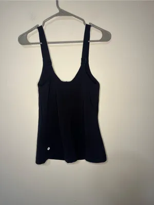 Lululemon Simply Sleek 2-in-1 Tank Black W1BSKS Ultralu™ fits a medium thumbnail 4