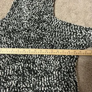Hollister Black‎ White Speckled Knit Hoodie Sweater Pullover XS thumbnail 5