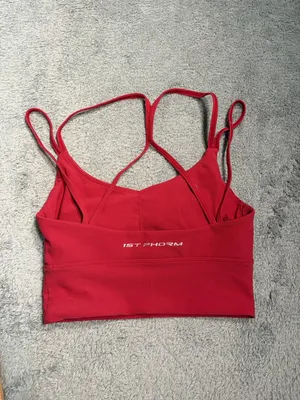 1st phorm Red Strappy Sports Bra small thumbnail 6
